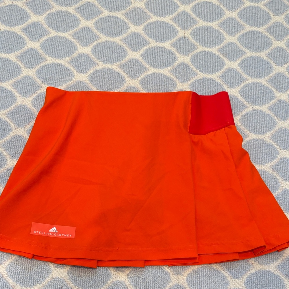 Adidas by Stella McCartney Women's Bright Orange Skater Skirt